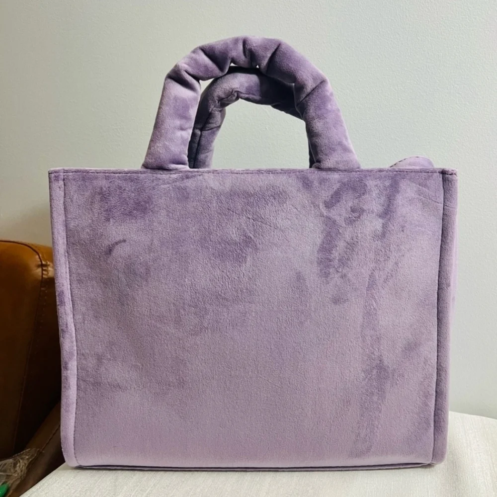 💜🔹️Juicy Couture 🔹️Purple Velour Dusty violet Big Spender Tote